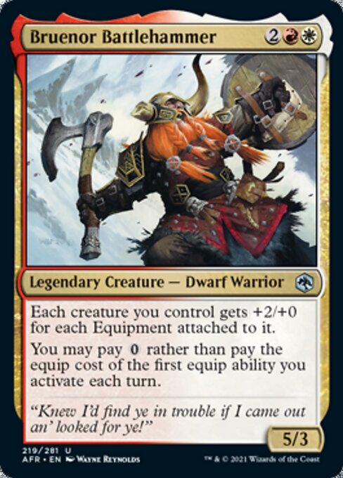 Bruenor Battlehammer (Adventures in the Forgotten Realms) Light Play Foil