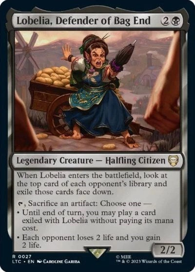 Lobelia, Defender of Bag End (Commander: The Lord of the Rings: Tales of Middle-earth) Light Play