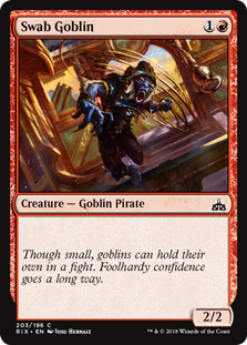 Swab Goblin (Rivals of Ixalan) Light Play