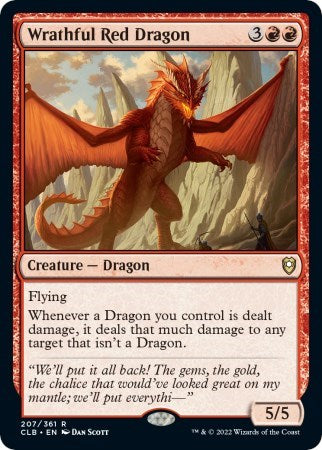 Wrathful Red Dragon (Commander Legends: Battle for Baldur's Gate) Light Play