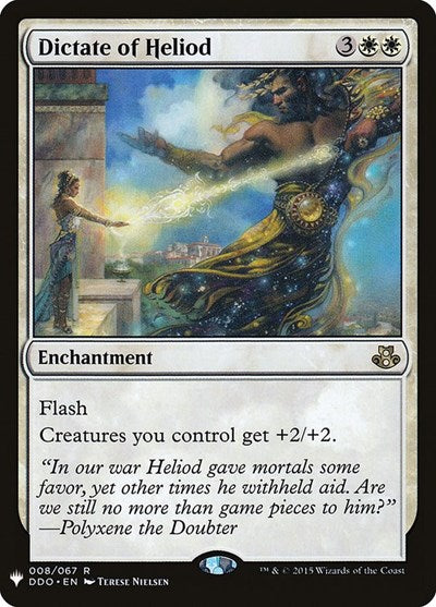 Dictate of Heliod (Mystery Booster) Light Play