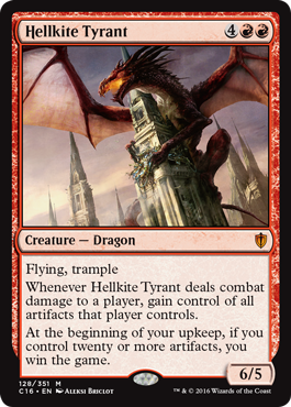 Hellkite Tyrant (Commander 2016 Edition) Light Play