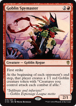 Goblin Spymaster (Commander 2016 Edition) Light Play