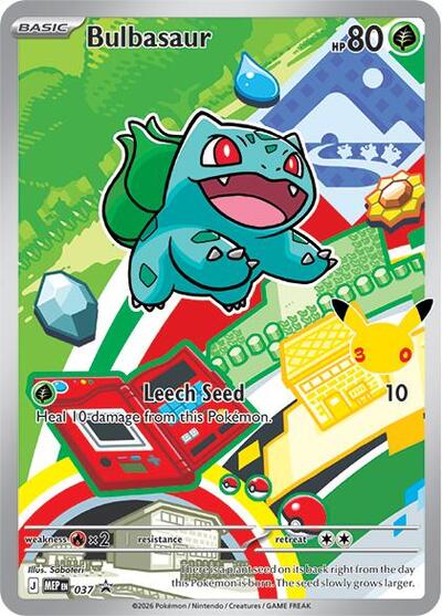 Bulbasaur - 037 (ME: Mega Evolution Promo) Light Play Holofoil