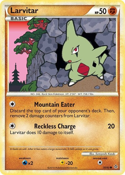 Larvitar (50) (Unleashed) Light Play