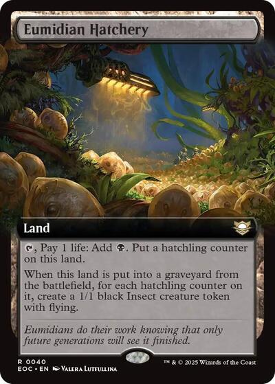 Eumidian Hatchery (Extended Art) (Commander: Edge of Eternities) Light Play
