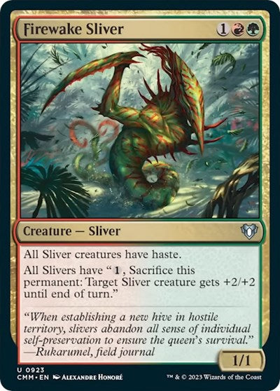 Firewake Sliver (Commander Masters) Light Play
