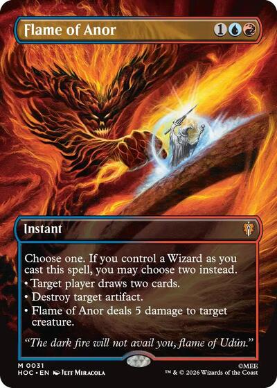 Flame of Anor (Borderless) (The Hobbit: Eternal-Legal) Light Play Foil