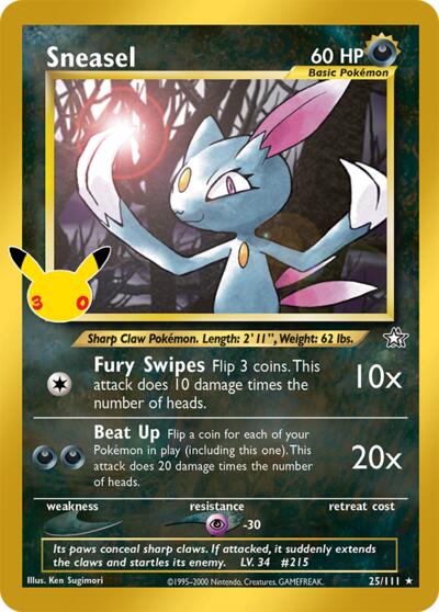 Sneasel (ME: 30th Celebration Classic Collection) Near Mint Holofoil