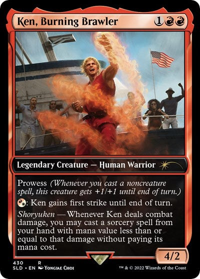 Ken, Burning Brawler (Secret Lair) Near Mint Foil