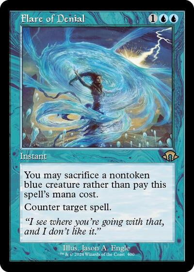 Flare of Denial (Retro Frame) (Modern Horizons 3) Light Play