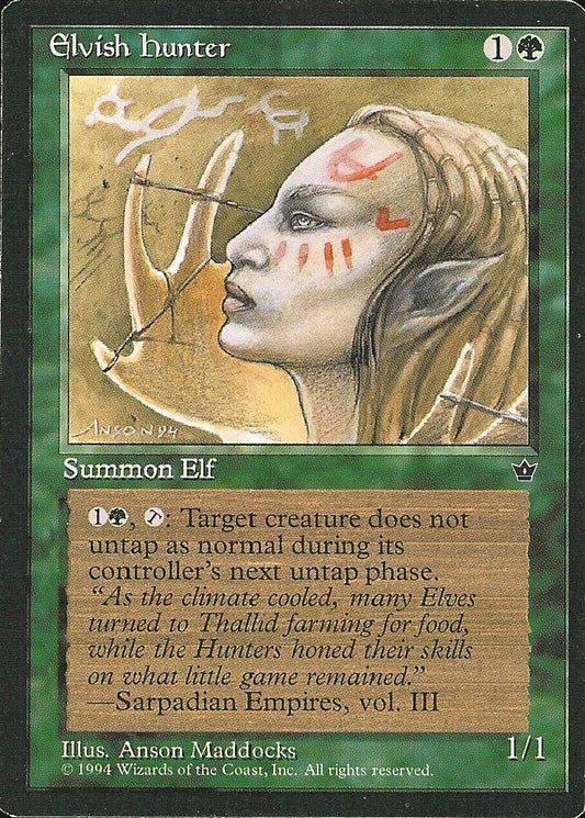 Elvish Hunter (Maddocks) (Fallen Empires) Light Play