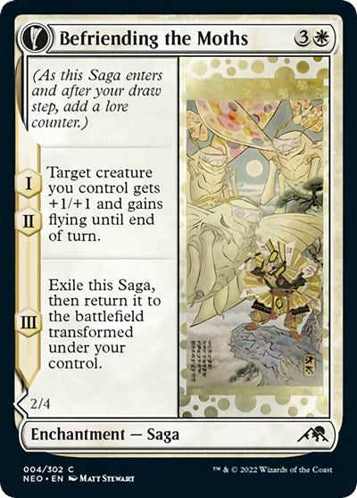 Befriending the Moths (Kamigawa: Neon Dynasty) Light Play