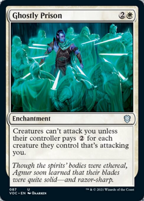 Ghostly Prison (Commander 2021 Crimson Vow) Light Play
