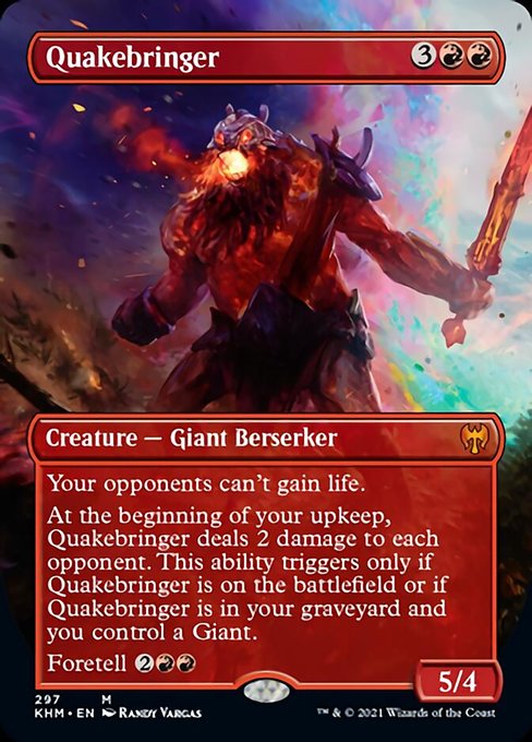 Quakebringer (Borderless) (Kaldheim) Light Play