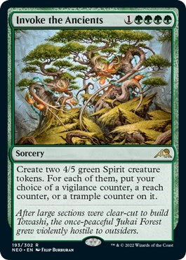 Invoke the Ancients (Kamigawa: Neon Dynasty) Light Play