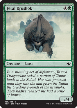Feral Krushok (Fate Reforged) Light Play