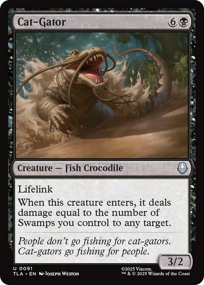 Cat-Gator (Avatar: The Last Airbender) Light Play Foil