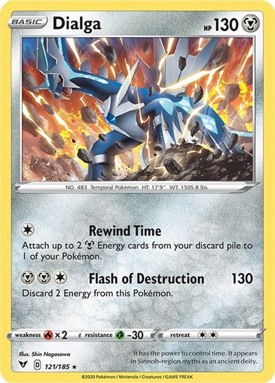 Dialga (SWSH04: Vivid Voltage) Light Play Holofoil