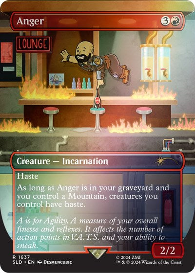 Anger (Rainbow Foil) (Secret Lair) Light Play Foil