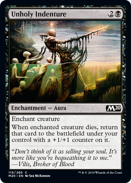 Unholy Indenture (Magic 2020 Core Set) Light Play