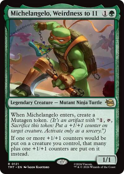 Michelangelo, Weirdness to 11 (Teenage Mutant Ninja Turtles) Light Play