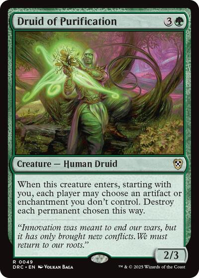 Druid of Purification (Commander: Aetherdrift) Medium Play