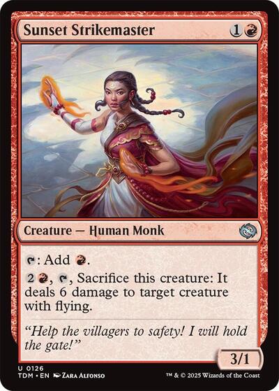 Sunset Strikemaster (Tarkir: Dragonstorm) Light Play
