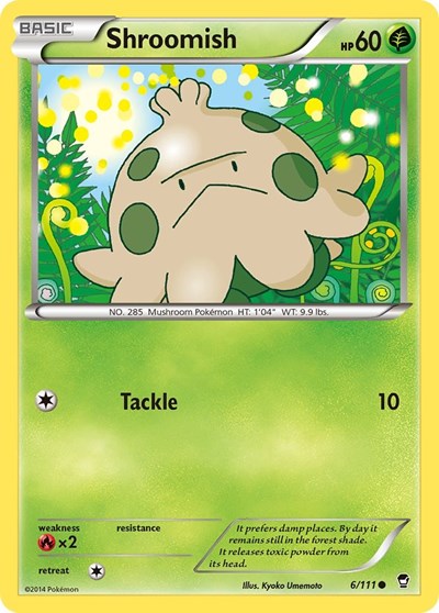 Shroomish (XY - Furious Fists) Light Play
