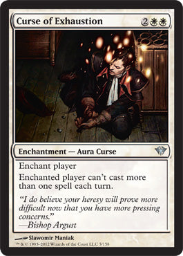 Curse of Exhaustion (Dark Ascension) Light Play Foil