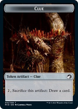 Clue Token (Innistrad: Midnight Hunt) Light Play