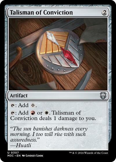 Talisman of Conviction (Commander: Modern Horizons 3) Light Play