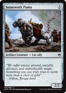 Stonework Puma (Duel Decks: Zendikar vs Eldrazi) Light Play