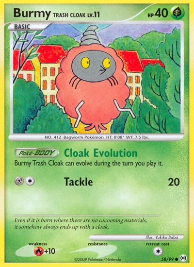 Burmy Trash Cloak (Arceus) Light Play