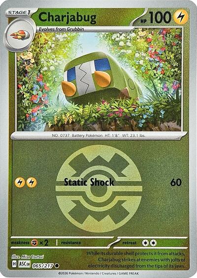 Charjabug (Quick Ball) (ME: Ascended Heroes) Light Play Reverse Holofoil