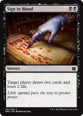 Sign in Blood (Modern Masters 2015) Light Play