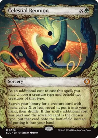 Celestial Reunion (Showcase) (Lorwyn Eclipsed) Light Play Foil
