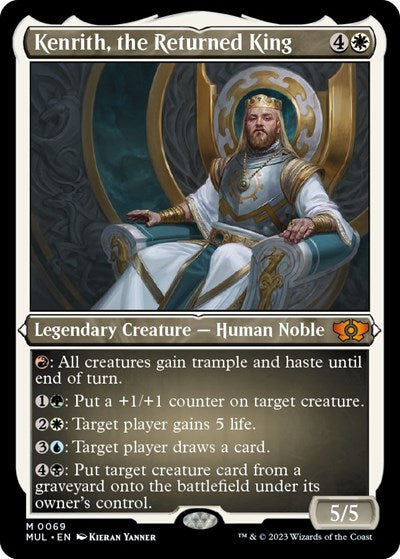Kenrith, the Returned King (Foil Etched) (March of the Machine: Multiverse Legends) Light Play Foil