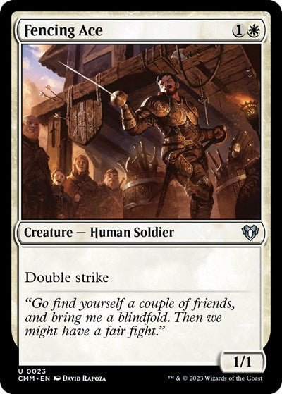 Fencing Ace (Commander Masters) Light Play