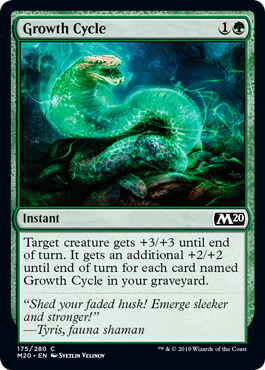 Growth Cycle (Magic 2020 Core Set) Light Play