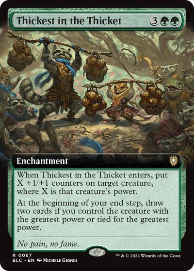 Thickest in the Thicket (Extended Art) (Commander: Bloomburrow) Light Play