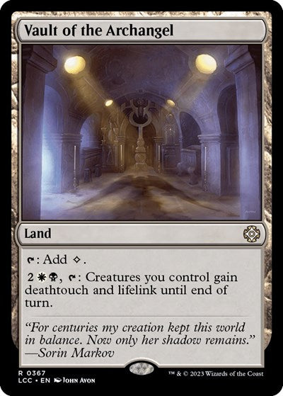 Vault of the Archangel (Commander: The Lost Caverns of Ixalan) Light Play