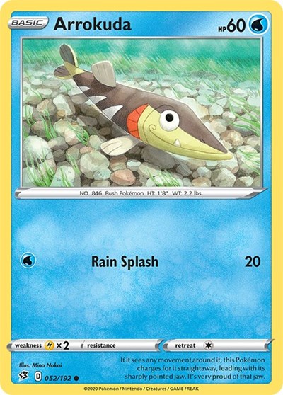 Arrokuda (SWSH02: Rebel Clash) Light Play Reverse Holofoil