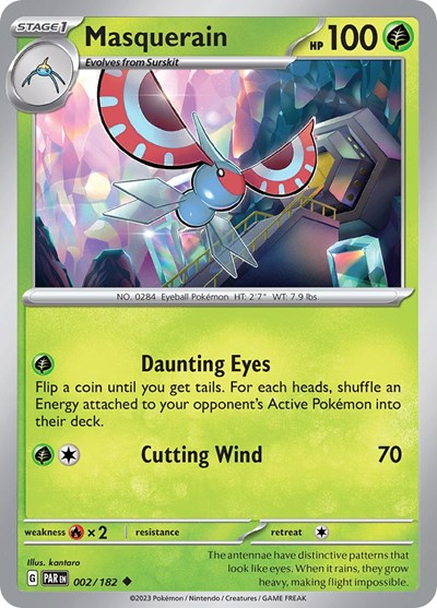 Masquerain (Scarlet and Violet: Paradox Rift) Light Play Reverse Holofoil