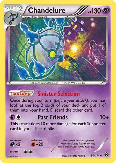 Chandelure (XY - Steam Siege) Damaged / Poor Reverse Holofoil