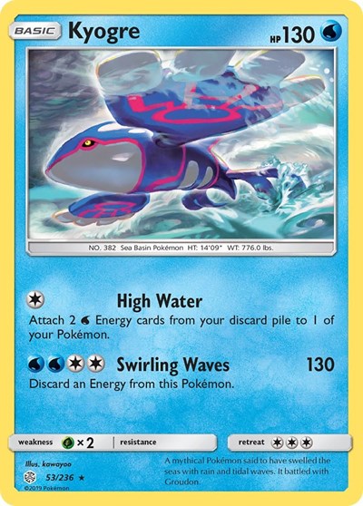 Kyogre (SM - Cosmic Eclipse) Medium Play