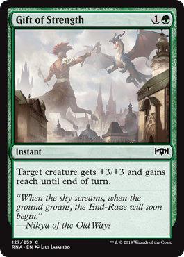Gift of Strength (Ravnica Allegiance) Light Play Foil