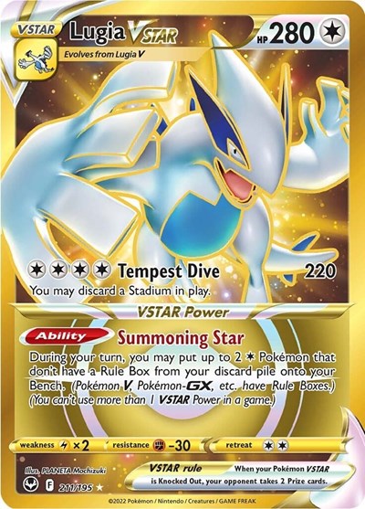 Lugia VSTAR (Secret) (211) (SWSH12: Silver Tempest) Light Play Holofoil