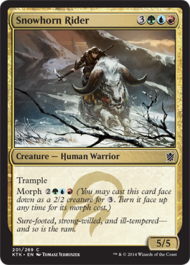 Snowhorn Rider (Khans of Tarkir) Light Play