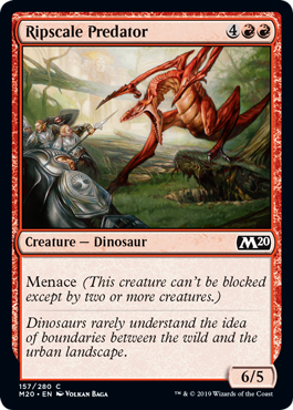 Ripscale Predator (Magic 2020 Core Set) Light Play